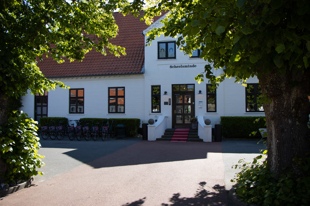 Hotel Scheelsminde, historical white manor building