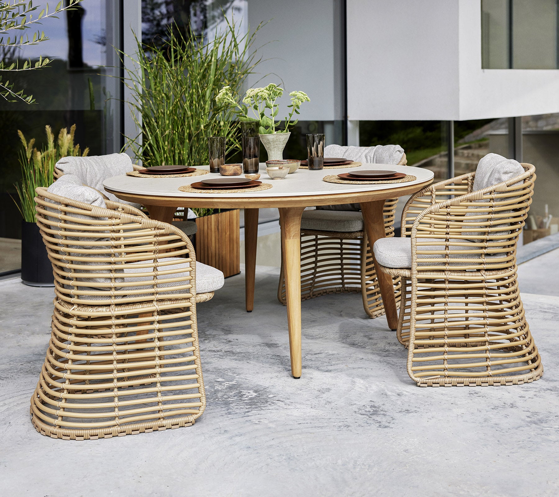 Cane-line Basket chair Exclusive Danish design furniture – Cane
