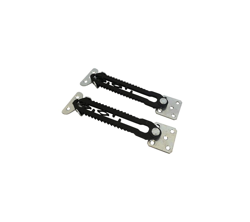 Scale connection brackets in galvanized steel w/ plastic