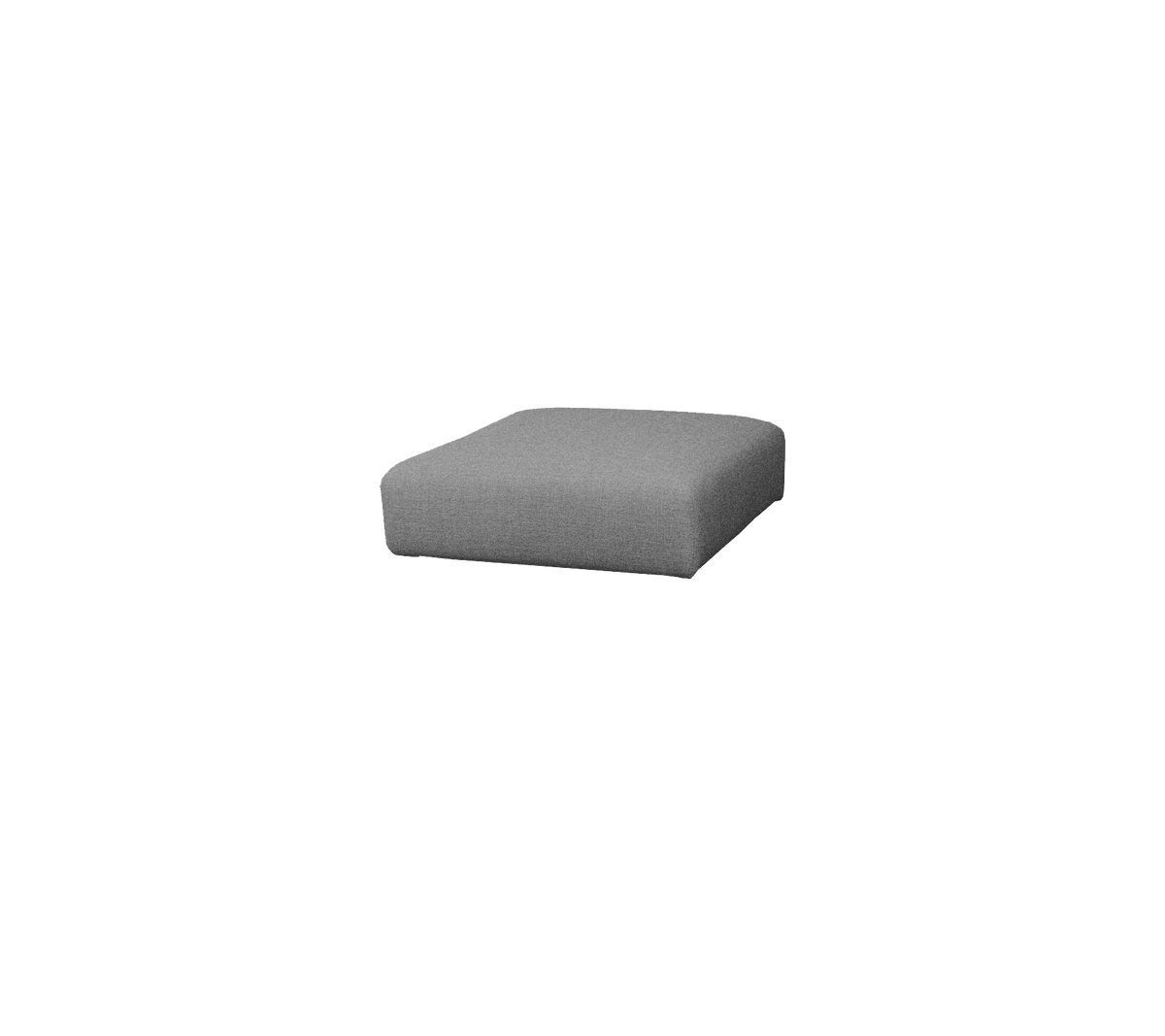 Simple gray cushion with a square shape, suitable for use in various seating arrangements or as an accent piece.