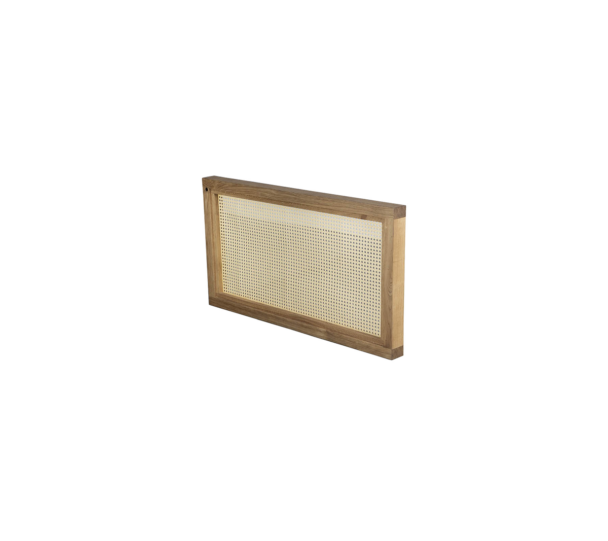 Honeycomb frame with a wooden border, designed for beekeeping to support honey production.