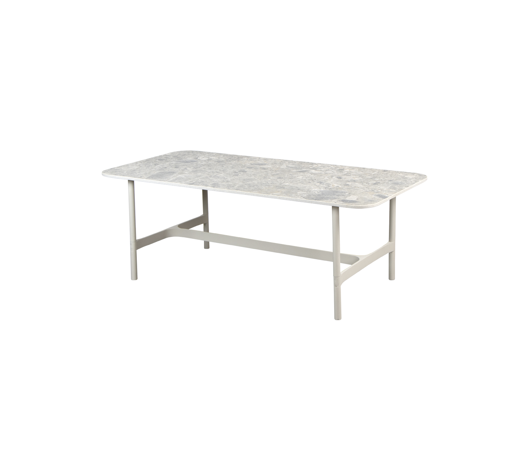 Twist coffee table, rectangular