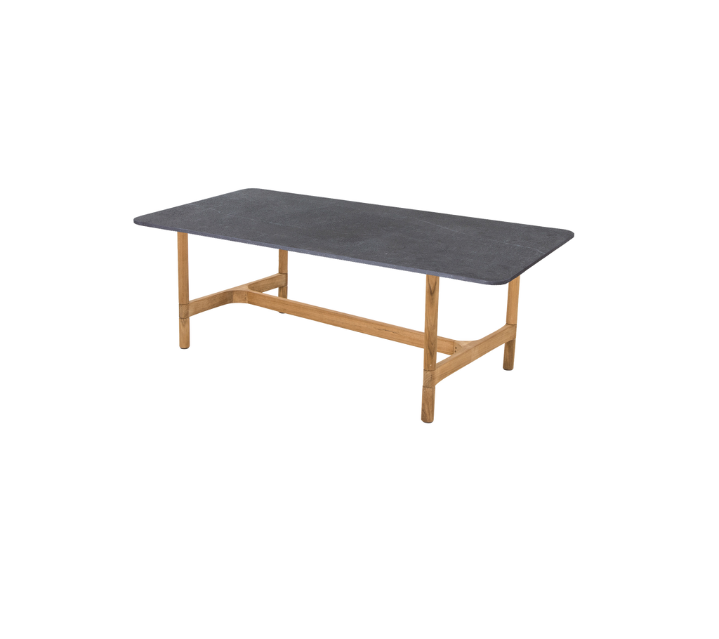 Twist coffee table, rectangular