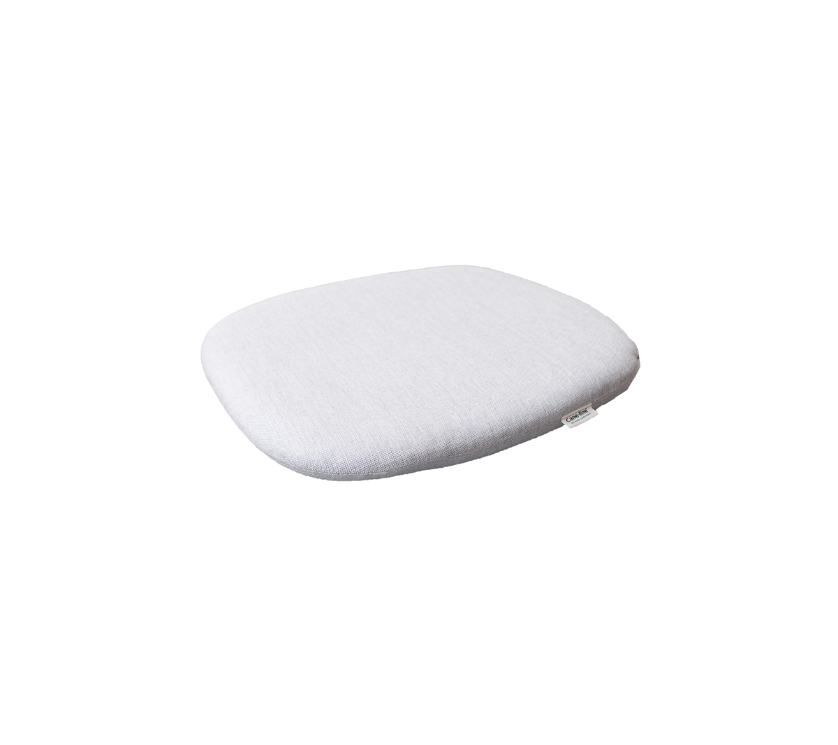 White, softly contoured cushion designed for comfort and support. Ideal for various seating arrangements.