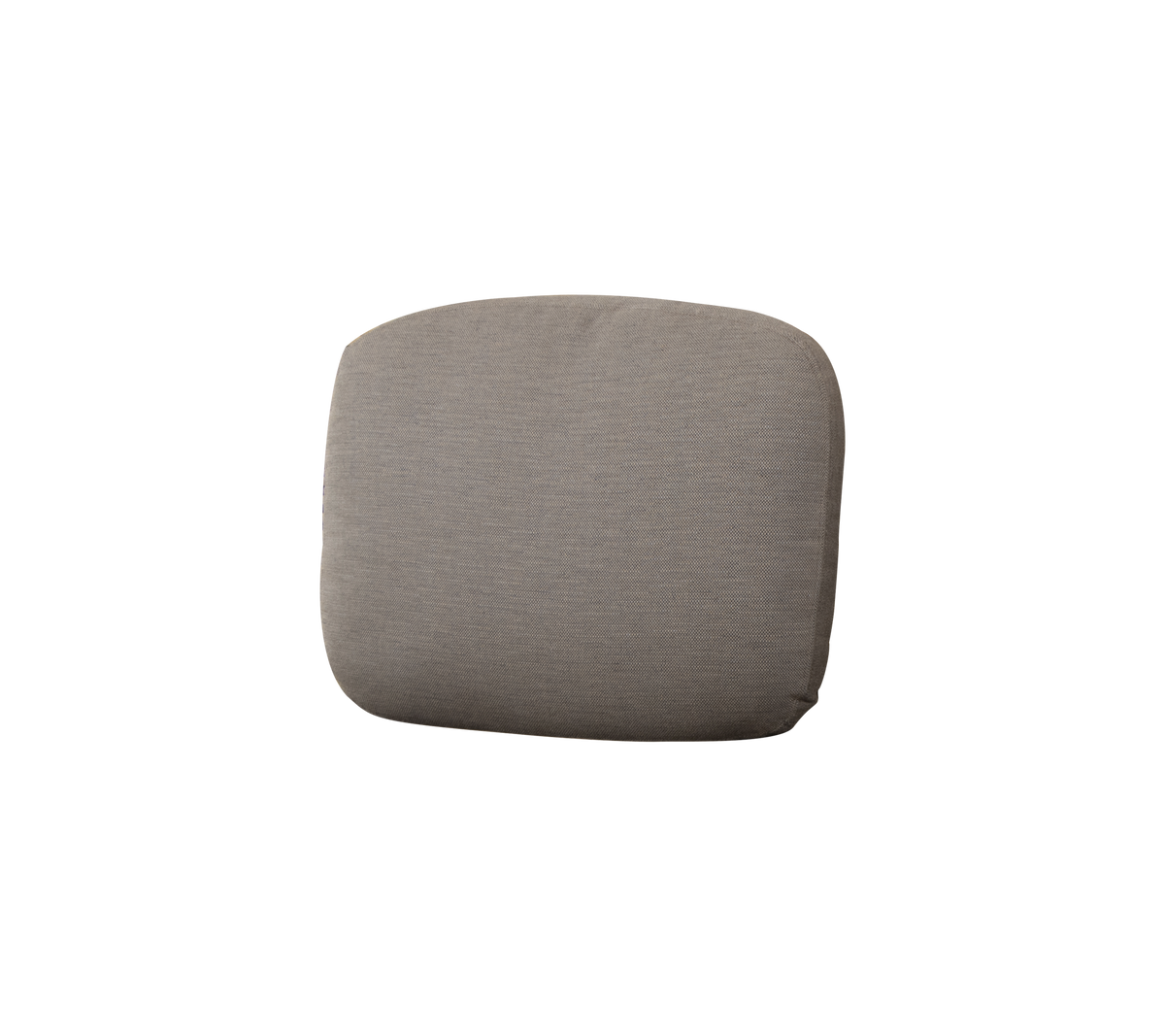 Rectangular cushion in a soft, neutral fabric, designed for comfort and support. Ideal for enhancing seating arrangements.