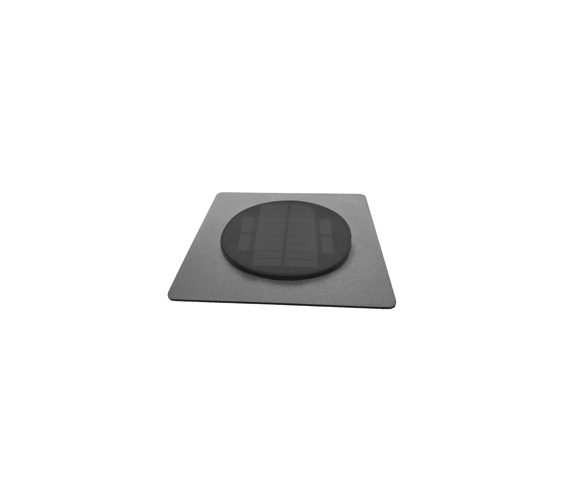 Flat, square base featuring a circular, textured surface, designed for functional use in various applications.