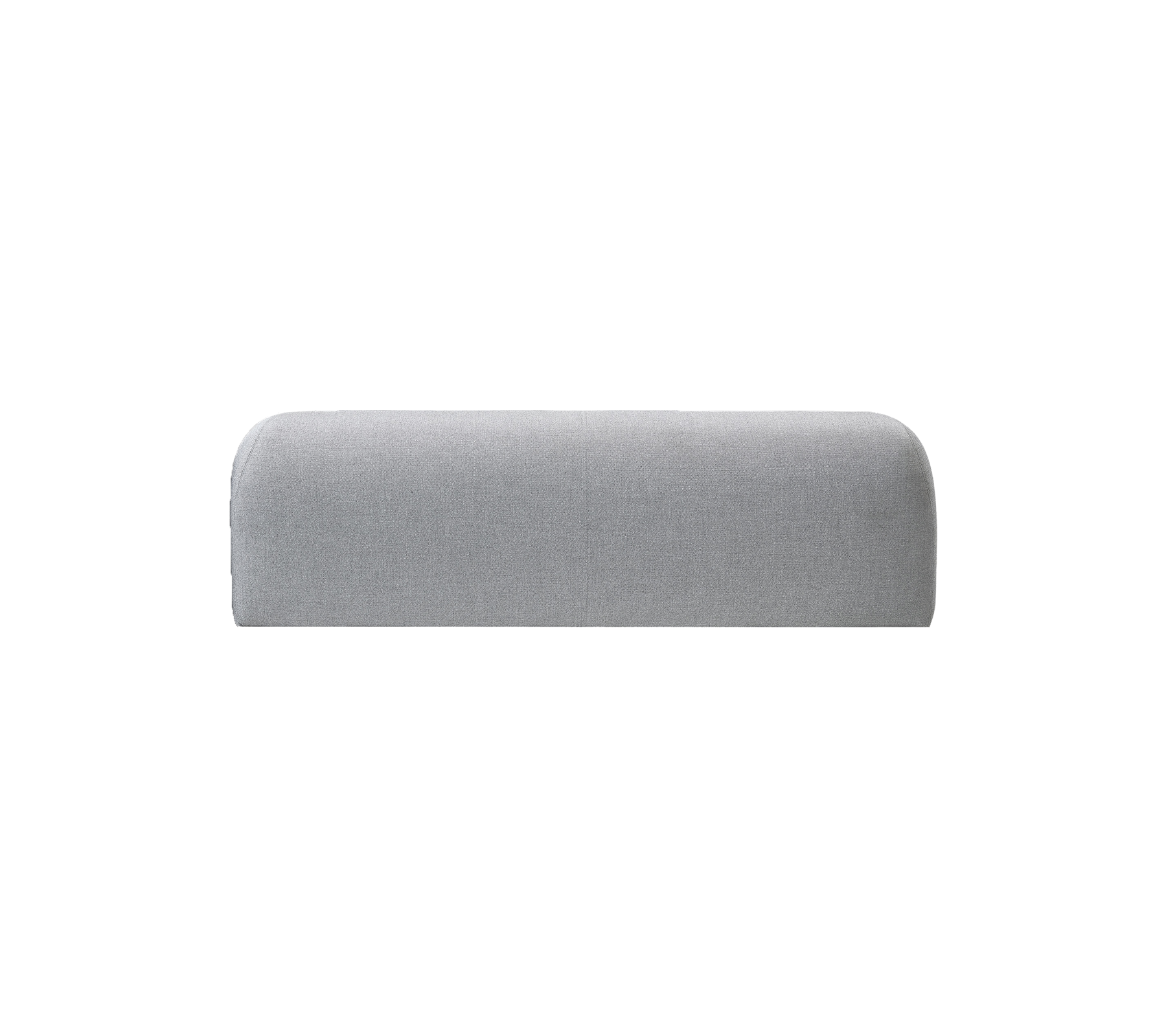 Back module for Space 2-seater sofa with a rounded top, designed for stylish seating in a modern setting.