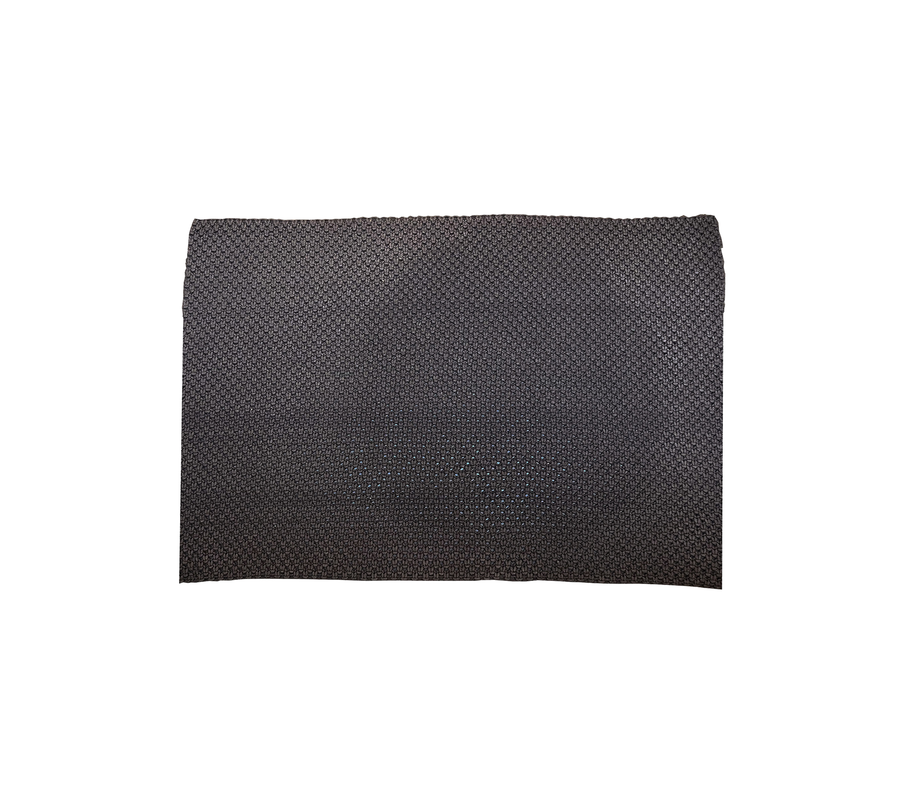 Handmade black square rug with a simple and elegant finish – perfect as both a floor covering and a decorative home element.