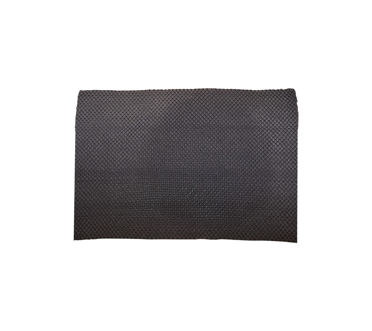 Handmade black square rug with a simple and elegant finish – perfect as both a floor covering and a decorative home element.