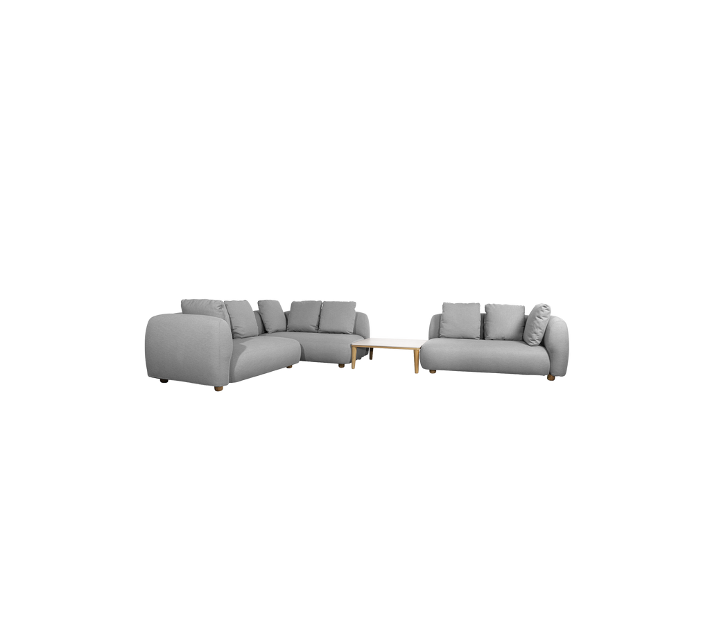 Capture corner sofa w/ table & chaise lounge