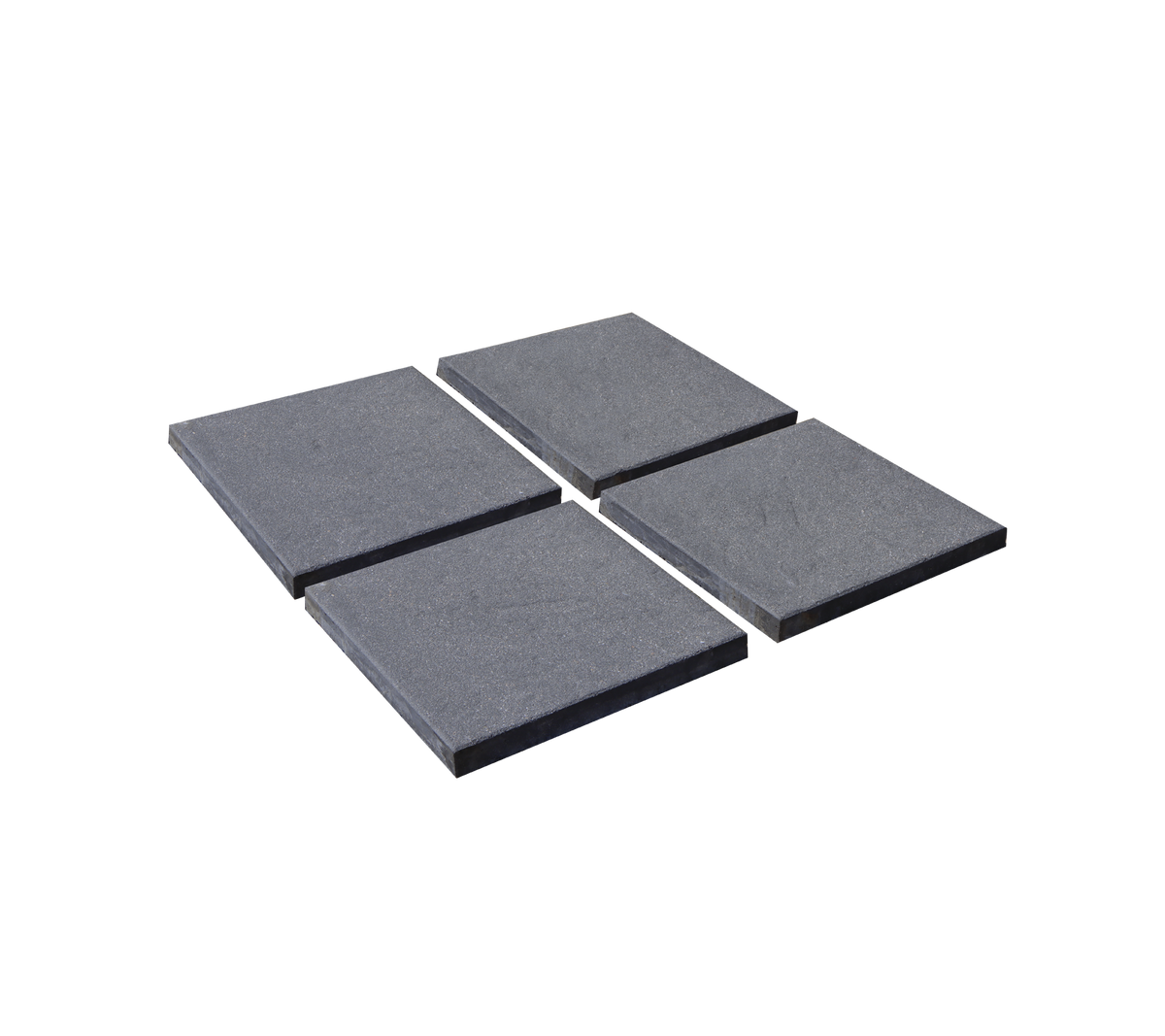 Four square slabs arranged together, designed to provide a stable base for a parasol.