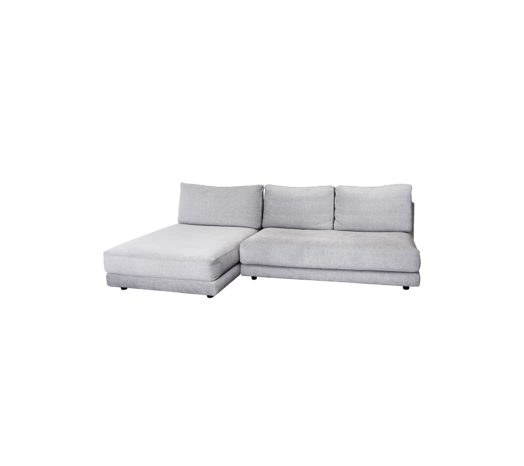 Scale 2-seater sofa w/single daybed, right