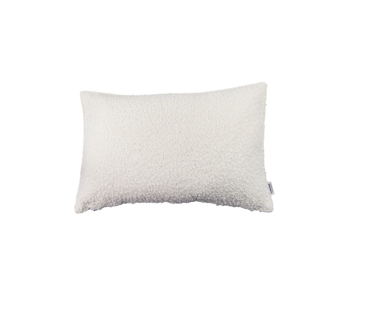 Soft, fluffy white pillow with a textured surface, ideal for added comfort and decor. Perfect for relaxation or enhancing style.
