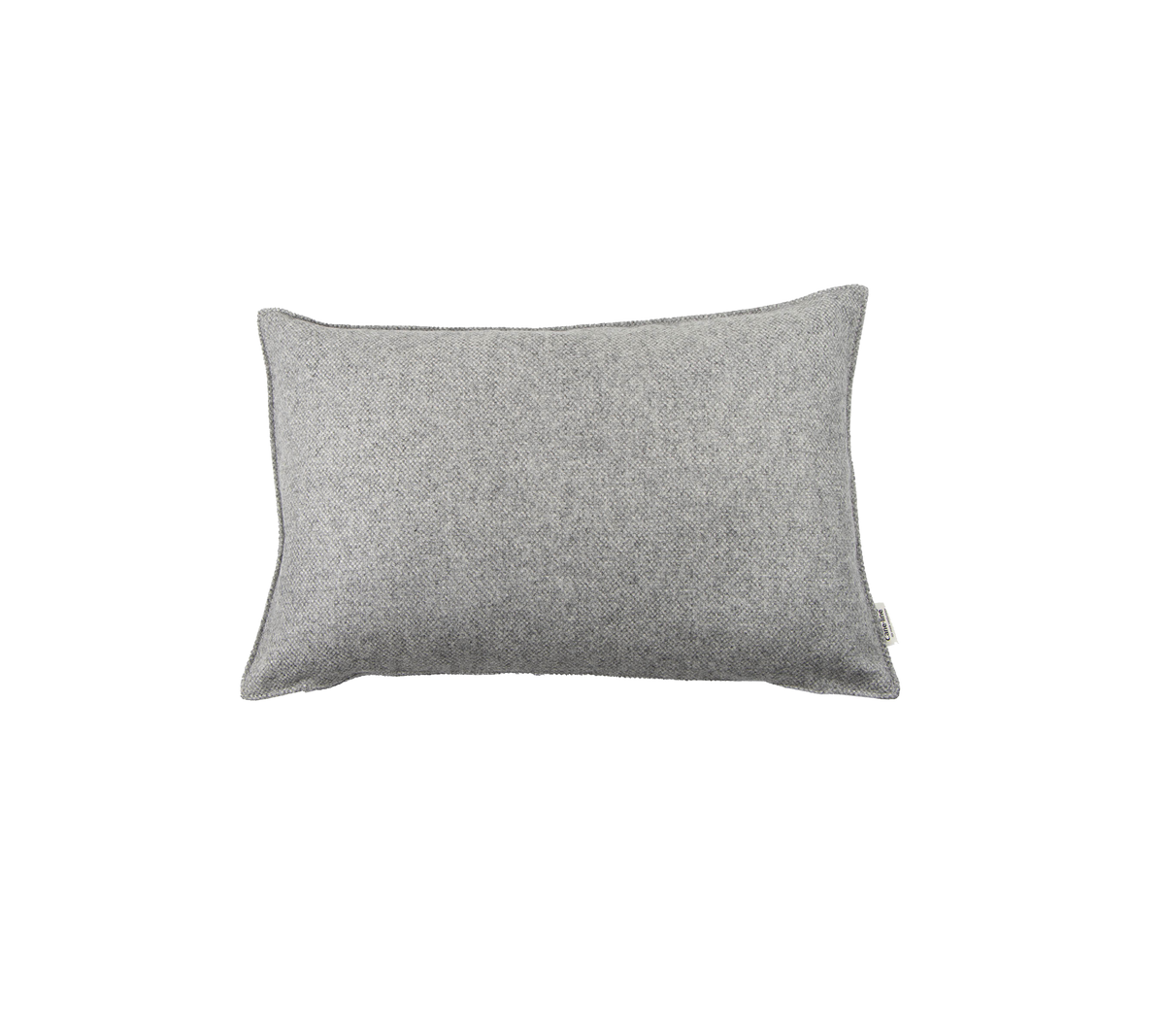 Gray rectangular cushion with a simple, textured fabric design, perfect for adding comfort and style to any setting.