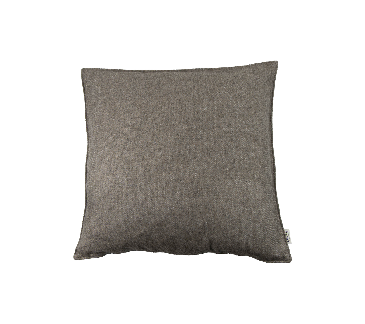 Gray decorative pillow with a soft texture, ideal for adding comfort and style to any space.