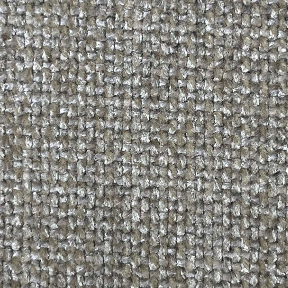 Close-up of light brown textured fabric.