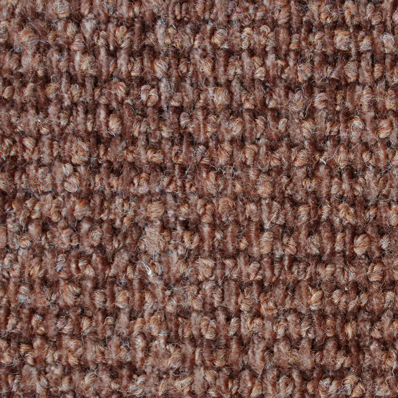 Close-up of a textured brown fabric.